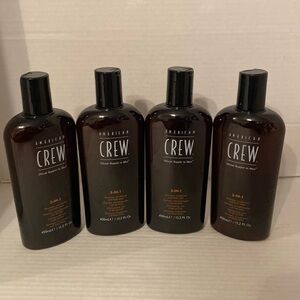 COPY - 4x American Crew 3-in-1 Shampoo Conditioner & Body Wash For Men 450ml  …